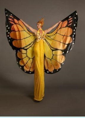 Butterfly on stilts by Dream Performance of London