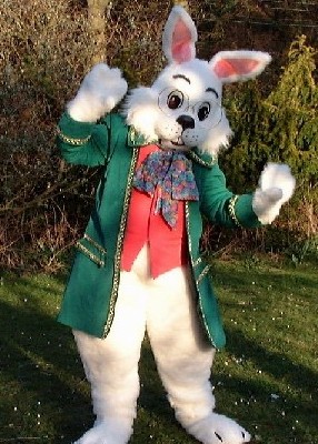 White rabbit from Alice in Wonderland by Martin Duffy Northumberland