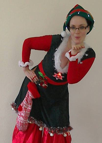 Stiltwalking Elf by Victoria Armstrong